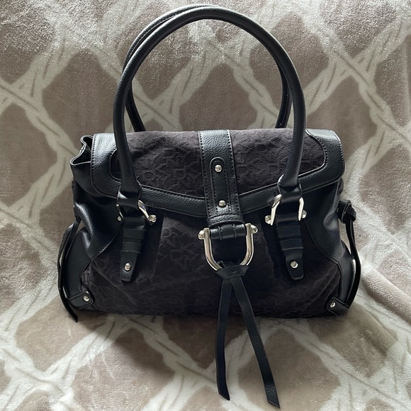 Donna Karan DKNY Monogram Canvas Leather Satchel - Picture 5 of 13